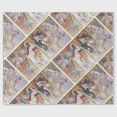 Vier seizoenen, Mucha Cadeaupapier (Vlak)