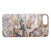 Vier seizoenen, Mucha Case-Mate iPhone Case (Achterkant (Horizontaal))