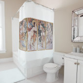 Vier seizoenen, Mucha Douchegordijn (In situ)