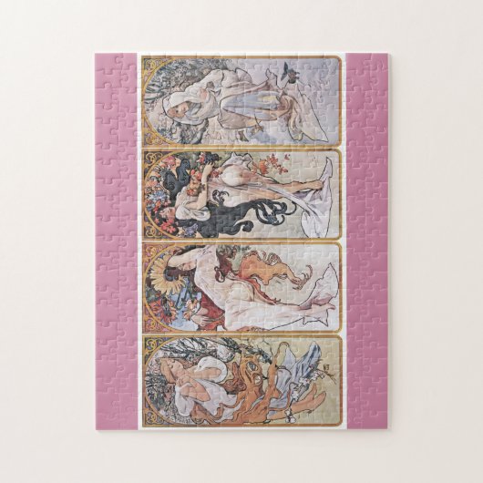 Vier seizoenen, Mucha Legpuzzel (Verticaal)