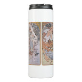 Vier seizoenen, Mucha Thermosbeker (Achterkant)