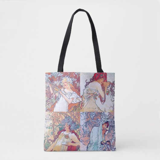 Vier seizoenen, Mucha Tote Bag (Voorkant)
