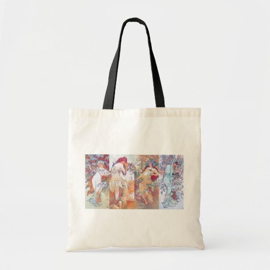 Vier seizoenen, Mucha Tote Bag (Voorkant)