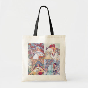 Vier seizoenen, Mucha Tote Bag