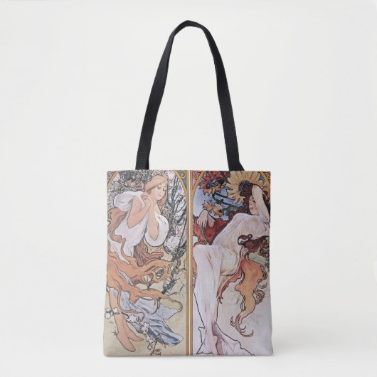 Vier seizoenen, Mucha Tote Bag (Voorkant)