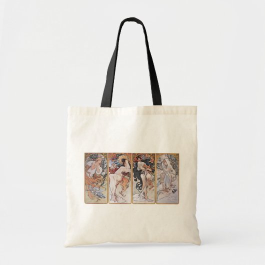 Vier seizoenen, Mucha Tote Bag (Voorkant)