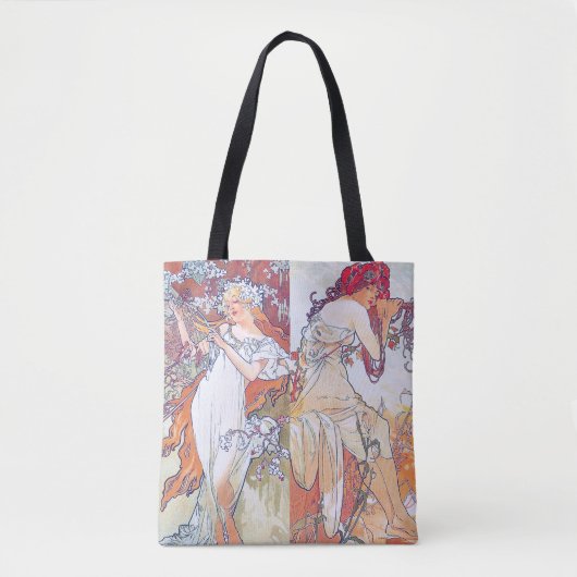 Vier seizoenen, Mucha Tote Bag (Voorkant)