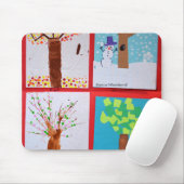 Vier seizoenen muismat (Met muis)