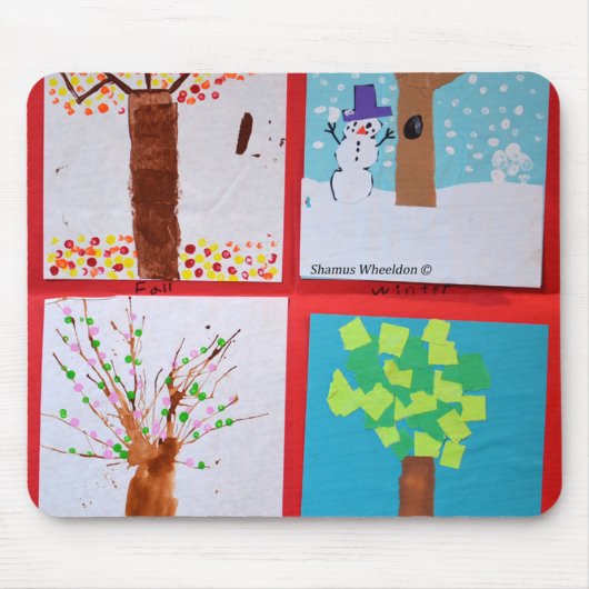 Vier seizoenen muismat (Voorkant)