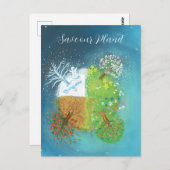 Vier Seizoenen op aarde - Red onze planeet Briefkaart (Voorkant / Achterkant)