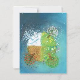 Vier seizoenen op aarde RSVP kaartje