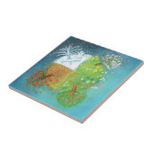 Vier seizoenen op aarde tegeltje (Zijkant)