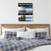 VIER SEIZOENEN OP DE CAYUGA LAKE CANVAS AFDRUK (Insitu (Slaapkamer))