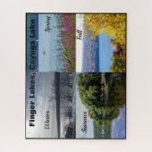 VIER SEIZOENEN OP DE CAYUGA LAKE LEGPUZZEL (Verticaal)