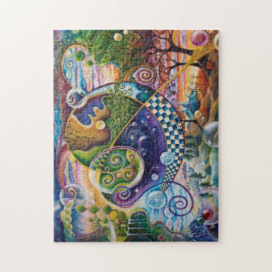 Vier seizoenen — Puzzle Legpuzzel (Verticaal)