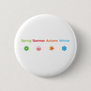 Vier seizoenen ronde button 5,7 cm