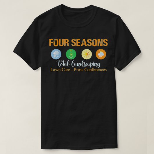 Vier Seizoenen Totaal landschapsontwerp Infrons Co T-shirt (Design voorkant)