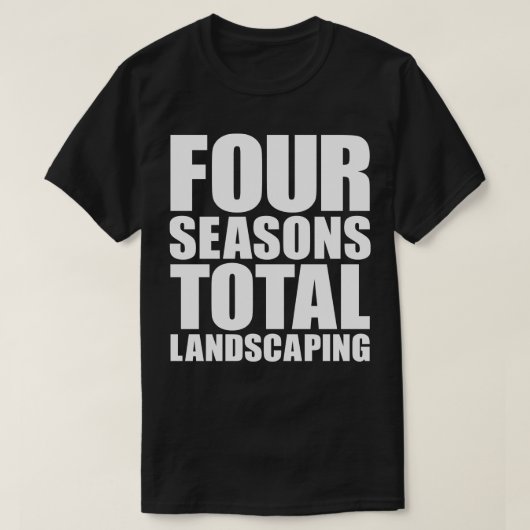Vier seizoenen totaal landschapsontwerp t-shirt (Design voorkant)
