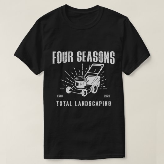 Vier seizoenen totaal landschapsontwerp t-shirt (Design voorkant)