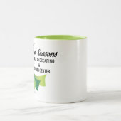 Vier seizoenen totaal landschapsontwerp tweekleurige koffiemok (Center)