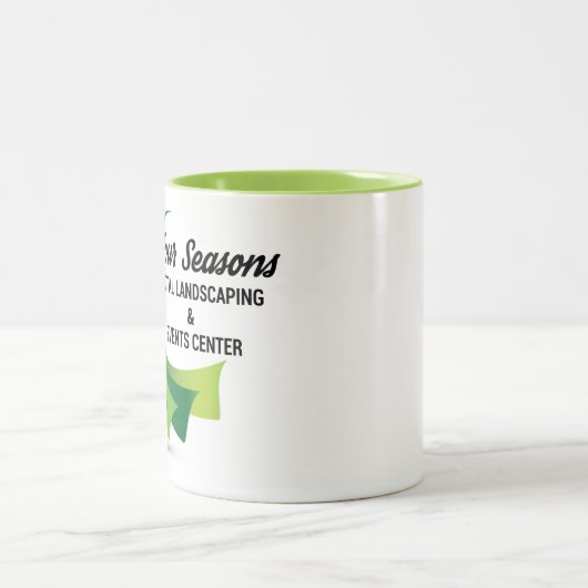 Vier seizoenen totaal landschapsontwerp tweekleurige koffiemok (Center)