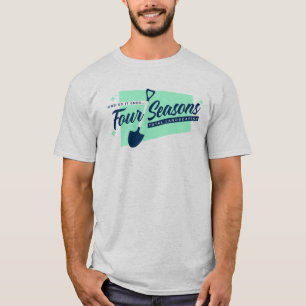 Vier Seizoenen Totaal landschapsschilderende Manne T-shirt