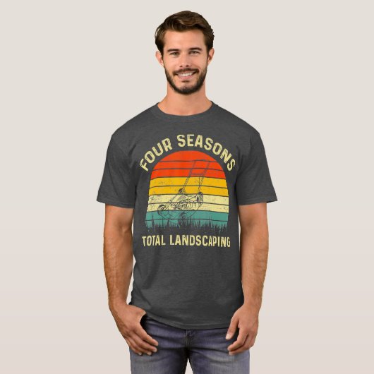Vier Seizoenen Totale Landscaping Sunset Graphic T-shirt (Voorkant volledig)