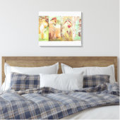 Vier seizoenen van Alfons Mucha, 1896 Canvas Afdruk (Insitu (Slaapkamer))