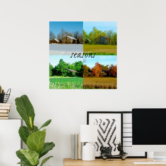 Vier seizoenen van Michigan Poster (Thuiskantoor)