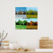 Vier seizoenen van Michigan Poster (Keuken)