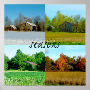 Vier seizoenen van Michigan Poster