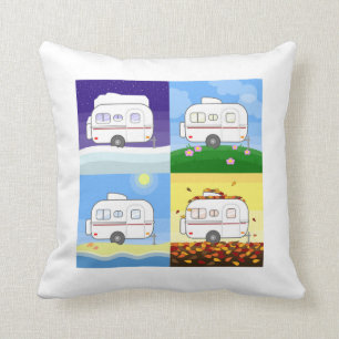 Vier seizoenen van Scamp Pillow Kussen