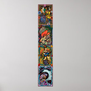 Vier seizoenen - verticaal composiet poster