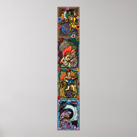 Vier seizoenen - verticaal composiet poster (Voorkant)