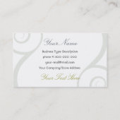 Vier seizoenen visitekaartje (Achterkant)