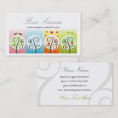 Vier seizoenen visitekaartje (Voorkant / Achterkant)