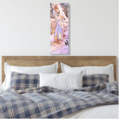 Vier seizoenen - winter canvas afdruk (Insitu (Slaapkamer))