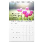 Vier seizoenen - winter, lente, zomer en herfst kalender (Mar 2026)