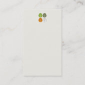 Vier seizoensbomen Logo Visitekaartje (Achterkant)