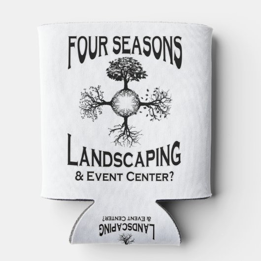 Vier seizoenslandschappen blikjeskoeler (Achterkant)