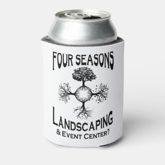 Vier seizoenslandschappen blikjeskoeler (Blikje Achterkant)