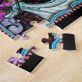 Vier seizoenspuzzel legpuzzel (Zijkant)