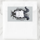 Vier seizoensschedels: Winter Chill Rechthoekige Sticker (Tas)