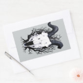 Vier seizoensschedels: Winter Chill Rechthoekige Sticker (Envelop)