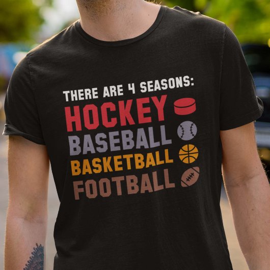 Vier seizoenssporten t-shirt