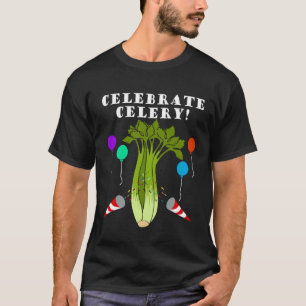 Vier Selderij Gezonde Groenten Prei T-shirt