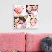 Vier serie foto's uit de familie canvas afdruk (Insitu (Woonkamer))