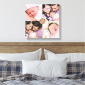 Vier serie foto's uit de familie canvas afdruk (Insitu (Slaapkamer))