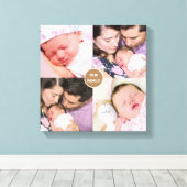 Vier serie foto's uit de familie canvas afdruk (Insitu (Houten vloer))