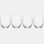 Vier Set Wijn Stemless Brillen Drinkware Wijnglas Zonder Voet (Links)